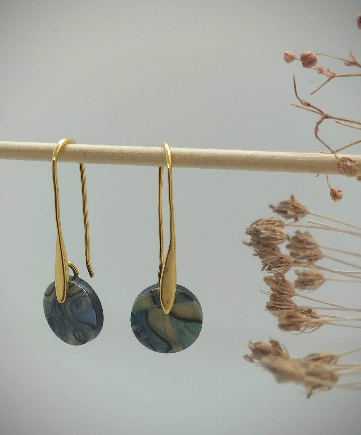 Oorbellenset Resin hangertjes haakjes Mixed color (Goud- Nikkelvrij)