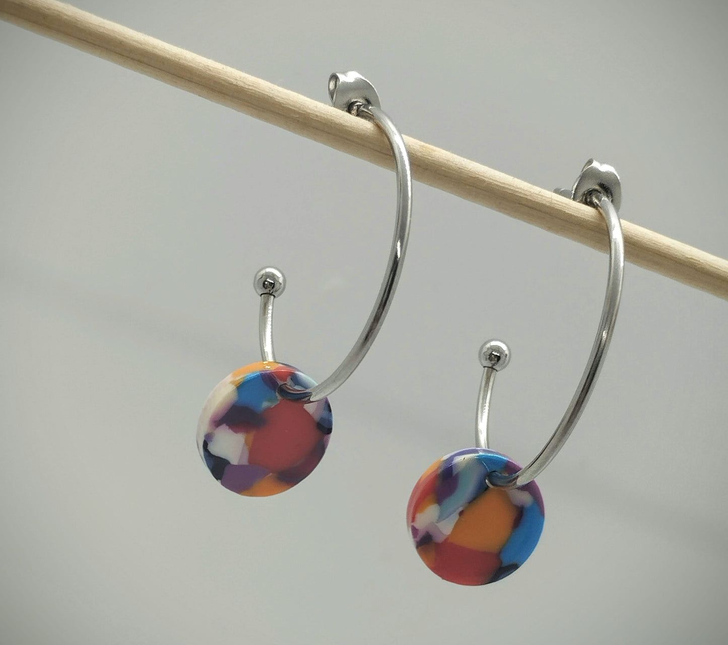 Oorbellenset Resin hangertjes Mix color