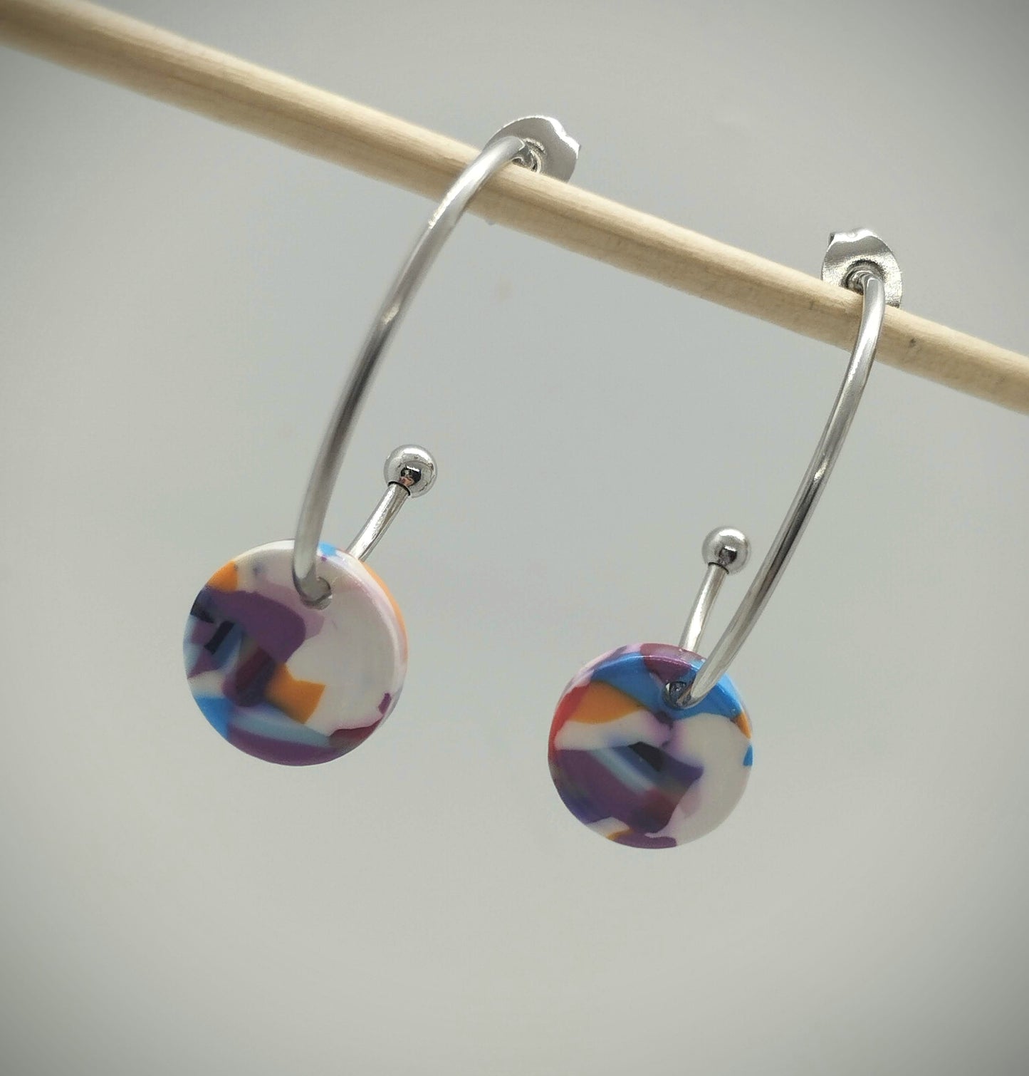 Oorbellenset Resin hangertjes Mix color